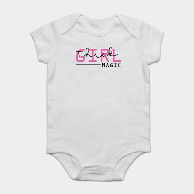 Thick girl magic Baby Bodysuit by UrbanLifeApparel